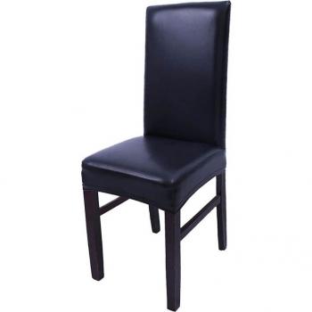Waterproof Stretch Dining Chair Covers, Solid PU Leather Slipcovers