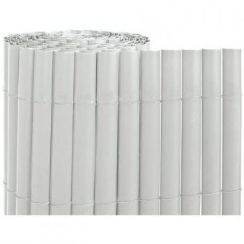Balcon & Jardin – brise‑vue PVC Suinga 1,5 m x 5 m, cannes entières blanches