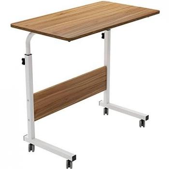 Adjustable Bedside Laptop Tray, 80 cm – Oak