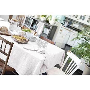 Nappe Gaïa – Double Gaze de Coton 150 × 350 cm, Blanc