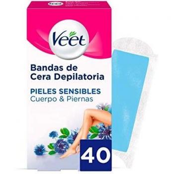 Veet Easy Gelwax Sensitive Skin Body Bands, 40x