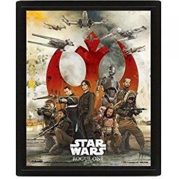 Mehrfarbiges Star Wars Kunstwerk aus Plastik, 10x8 in