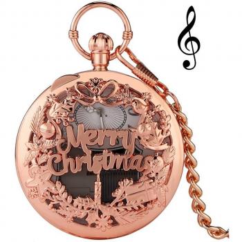 Reloj de lujo con movimiento musical y pulsera de cuarzo