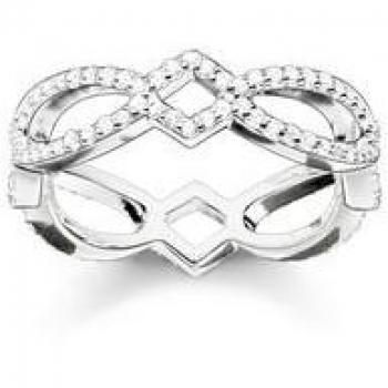 Anillo de Plata de Ley 925 Nudo de Amor Infinito Thomas Sabo TR2085-051-14-54