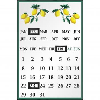 Magnetic Fruit Calendar – Lemon Tree Monthly Tile Set