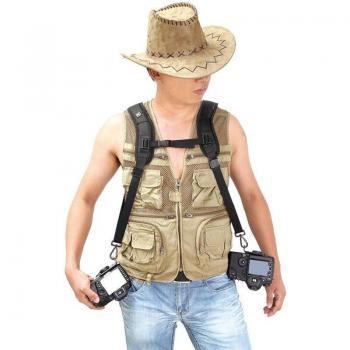 Professional SLR Camera Double Shoulder Strap with Shock Absorption