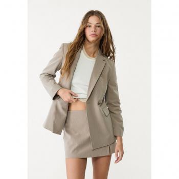 Marrone Gonna Pantalone XS con Fessura Laterale Stradivarius