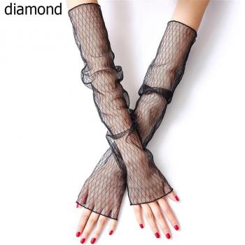 Vingerloze Arm Warmers met Kant