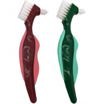 6 Pcs Hard Bristle Denture Cleaning Brush