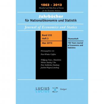 150 Years Journal of Economics and Statistics: Themenheft 3/Bd. 233