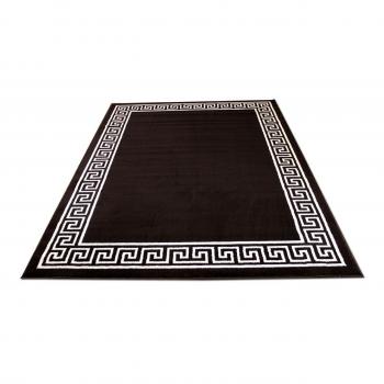 TrendLine Teppich Dunkelbraun Römisch Bordüre 160x230 cm