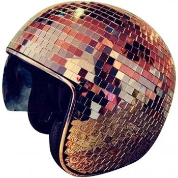 Vitrine Disco Casque à Visière Récupérable – Rose