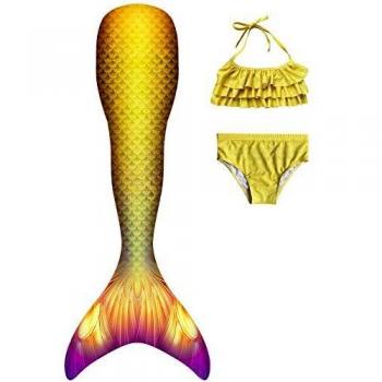 Set Costumi Aquatici Naitoke: Coda di Sirena + Bikini (Senza Pinna)