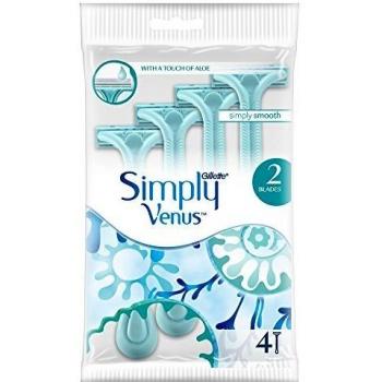 Gillette Simply Venus 2 Blades Women's Disposable Travel Razors Smooth