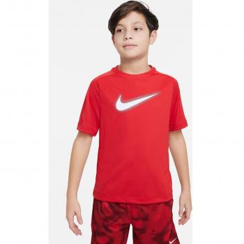 Nike Dri-Fit Grafik T-Shirt für Jungen in Rot und Weiß, Größe XL