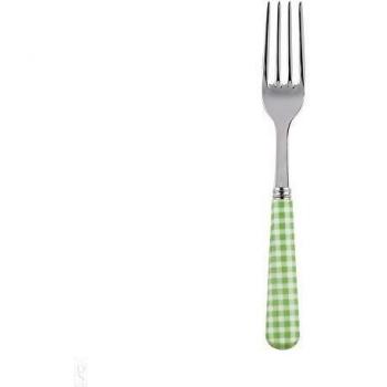 19cm Sabre Gingham Garden Salad Fork – Green Edition