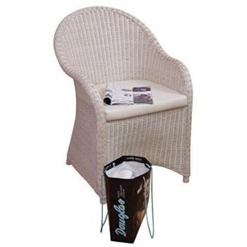 Rattan‑Couch „Eisblau Holger“ – inklusive Kissen