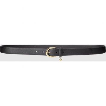 Cinturón negro de mujer de piel saffiano Lauren Ralph Lauren