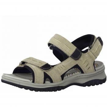 Jana Bequeme Sandale Beige-Taupe
