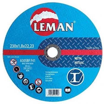 Leman 110.00.25 disque tronçonnage métal 115x1.0x22.23 mp, Bleu