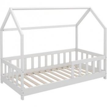 Letto Bimbi Montessori 80x160 cm, Bianco, Anti-crollo – Vitalispa