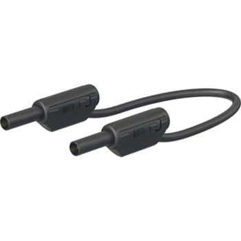 Staeubli SLK205-K 2 mm Safety Plug Lead 1.00 m Black