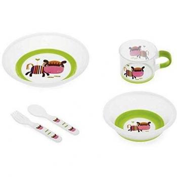 Set de vajilla antideslizante para microondas