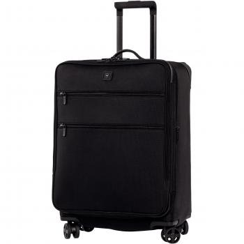 Victorinox Lexicon 24‑Taschen Koffer – 61 cm, Dual‑Caster, 47 Liter, Schwarz
