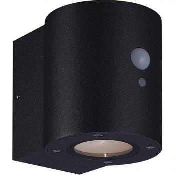 Applique LED solaire Megatron Loky, capteur intégré, forme ronde