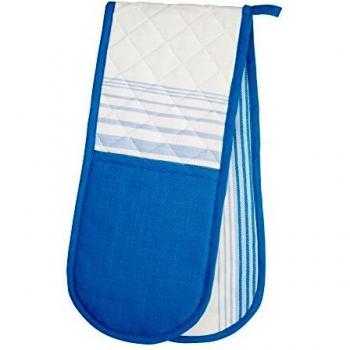 KitchenCraft Jacquard Stripe Double Oven Gloves