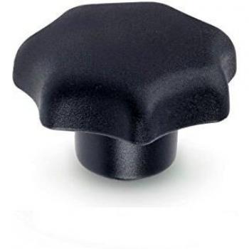 Ganter DIN 6336-KT-80-M16-K Plastic Handle for Star Knob, Includes M16 Thread Bushing
