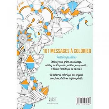 101 messages de pensées positives à colorier