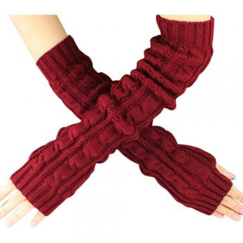 Elegant Autumn Fingerless Mittens