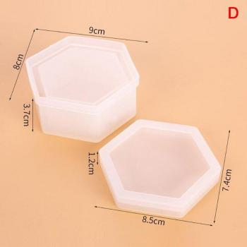 Harzgieß-Set mit transparentem Silikon-Hexagon