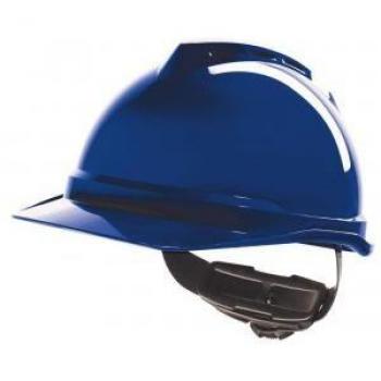 V-Gard 500 Blue Safety Helmet with Ventilation