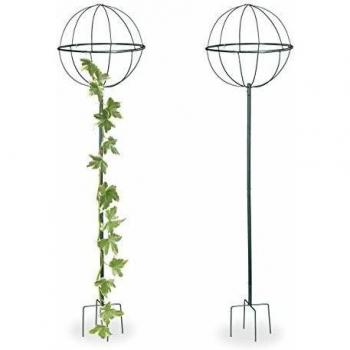 Sostegni per Piante Rampicanti Freestanding, 2 Pezzi, 157 cm, Verde Scuro
