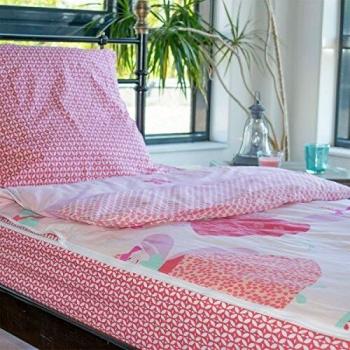 Parure de Lit Enfant 4 Pièces Inclueuse Caradou Corail Rose