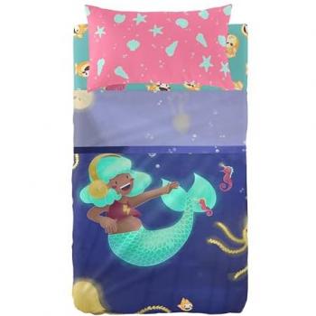 Juego de Sábanas HappyFriday Mr Fox y Happy Mermaid para Cuna de Bebé