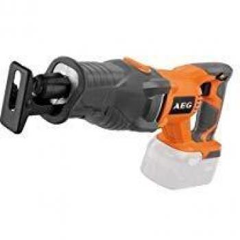Scie sabre AEG sans batterie ni chargeur 18 V Li‑ion – bus 18 LI‑0 – utilisation polyvalente (bois, métal, plastique)