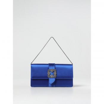 Manolo Blahnik Borsa a Spalla Royal OS in Raso
