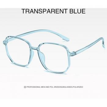 Transparent Big Frame Square Anti-Blue Light Glasses