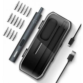 Jakemy Power‑Precision Schaft – schnurlos, verstellbar, 8‑stufiges Drehmoment, USB‑Laptop‑Ladegerät