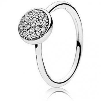 Bague Pandora 191009cz-54 – Série Signature, finition satinée