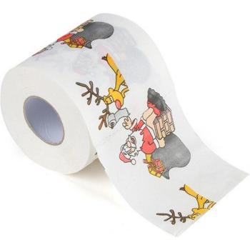 Santa Claus WC-Papier für die festliche Badezimmerdekoration