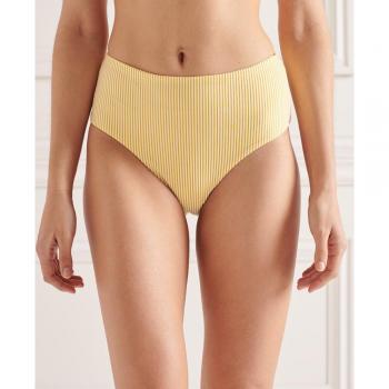 Bas de bikini taille haute femme Superdry Jaune