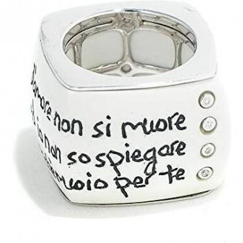 Anillo Demaria Mujer DM6TAX36B-B12, anillo de acero inoxidable con baño de oro, diseño elegante y moderno, talla ajustable, ideal para uso diario y ocasiones especiales