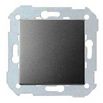 Interruttore unipolare Simon 82 con pulsante titanio 10AX
