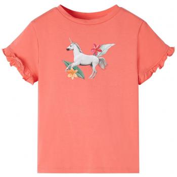 T-shirt Corallo per Bambina a Maniche Corte 116