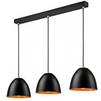 Luminaire Suspendu Livia Noir 3 Ampoules E27