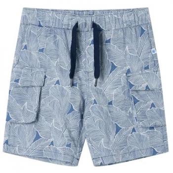 VidaXL Kindershorts Dunkelblau mit Kordelzug 128